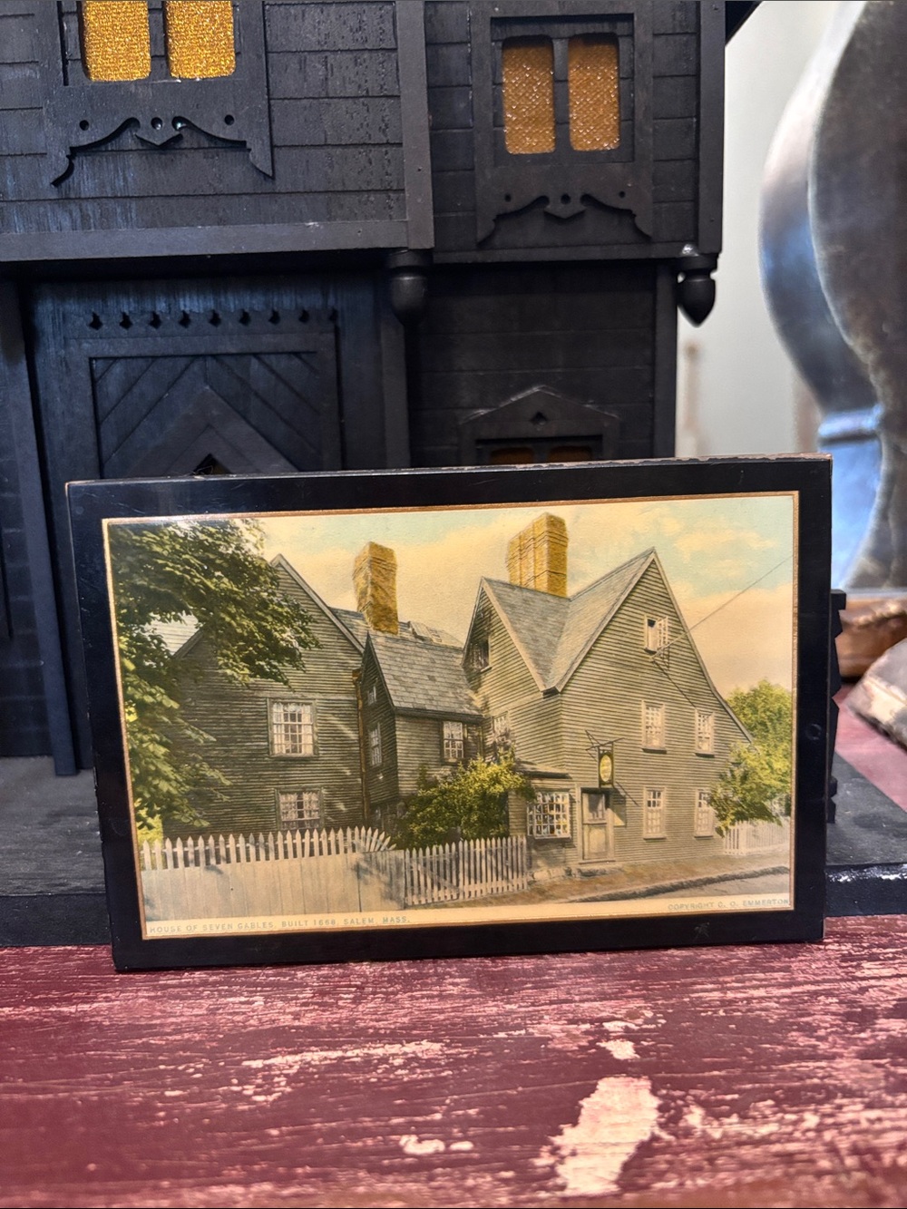 Pyraglass Illustration House Of The Seven Gables 1668 Salem Mass.